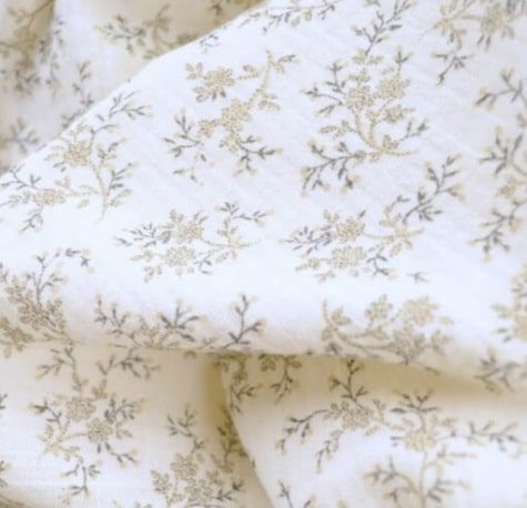 Couverture bébé imprimée fleuris – Image 4