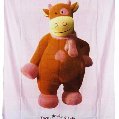 Rideau rose LOLA LA VACHE