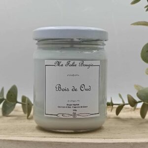 bougie végétale parfumée Bois de Oud