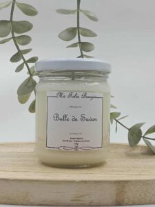 bougie végétale parfumée Bulle de Savon