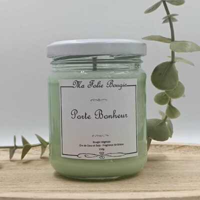 bougie vegetale porte bonheur