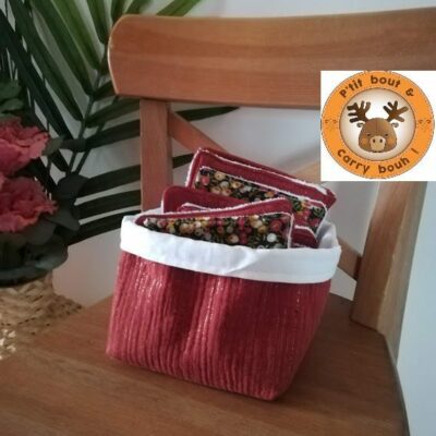 Lot de 12 lingettes liste de naissance E&F