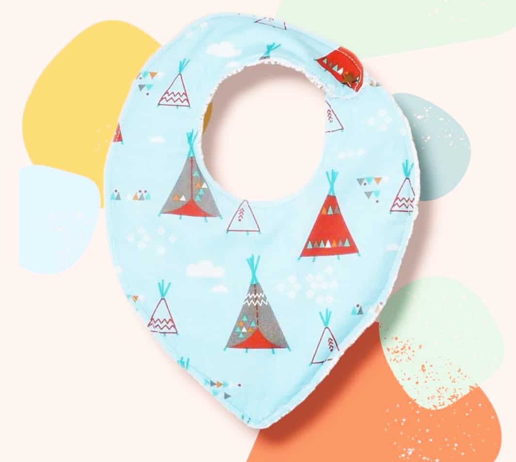 Bavoir bandana - TIPI INDIEN