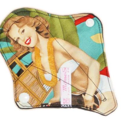 Protège-string lavable PIN-UP HAWAIENNE - Zéro déchet - Protège tanga