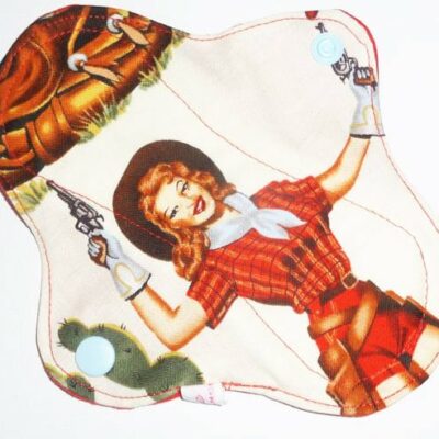 Protège-slip lavable PIN-UP COW-GIRL (MINI) - alternatif et écoresponsable