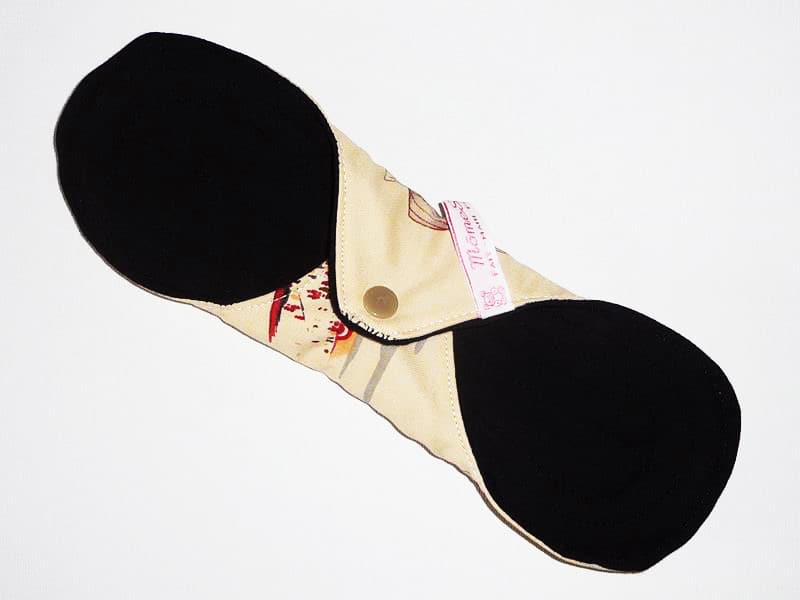 Serviette hygiénique lavable flux forts (L) - PIN-UP BASE BALL - Zéro déchet - shl - serviette périodique