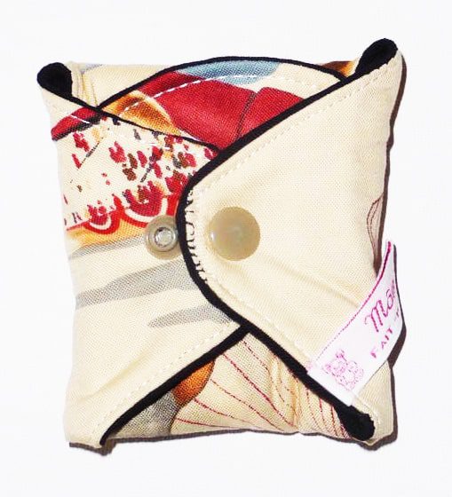Serviette hygiénique lavable flux forts (L) - PIN-UP BASE BALL - Zéro déchet - shl - serviette périodique