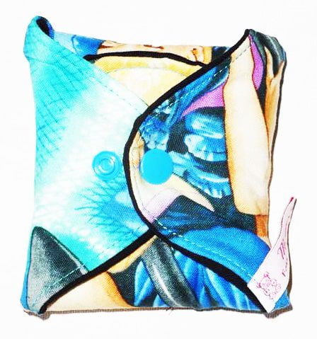Serviette hygiénique lavable flux abondants et nuit (XL/ Nuit) - PIN-UP SIRENE - Zéro déchet - shl - serviette périodique