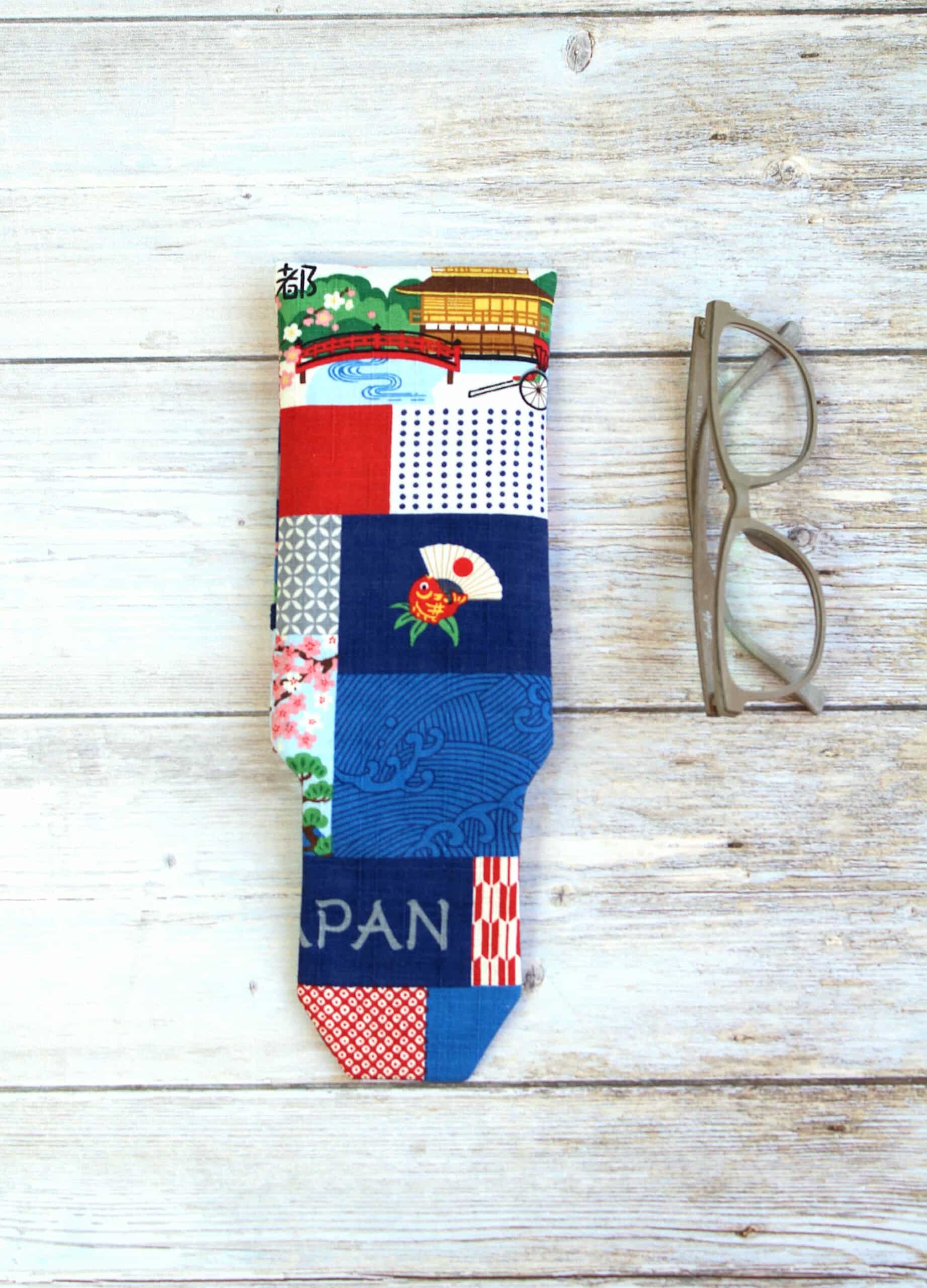 pochette lunettes japonisante