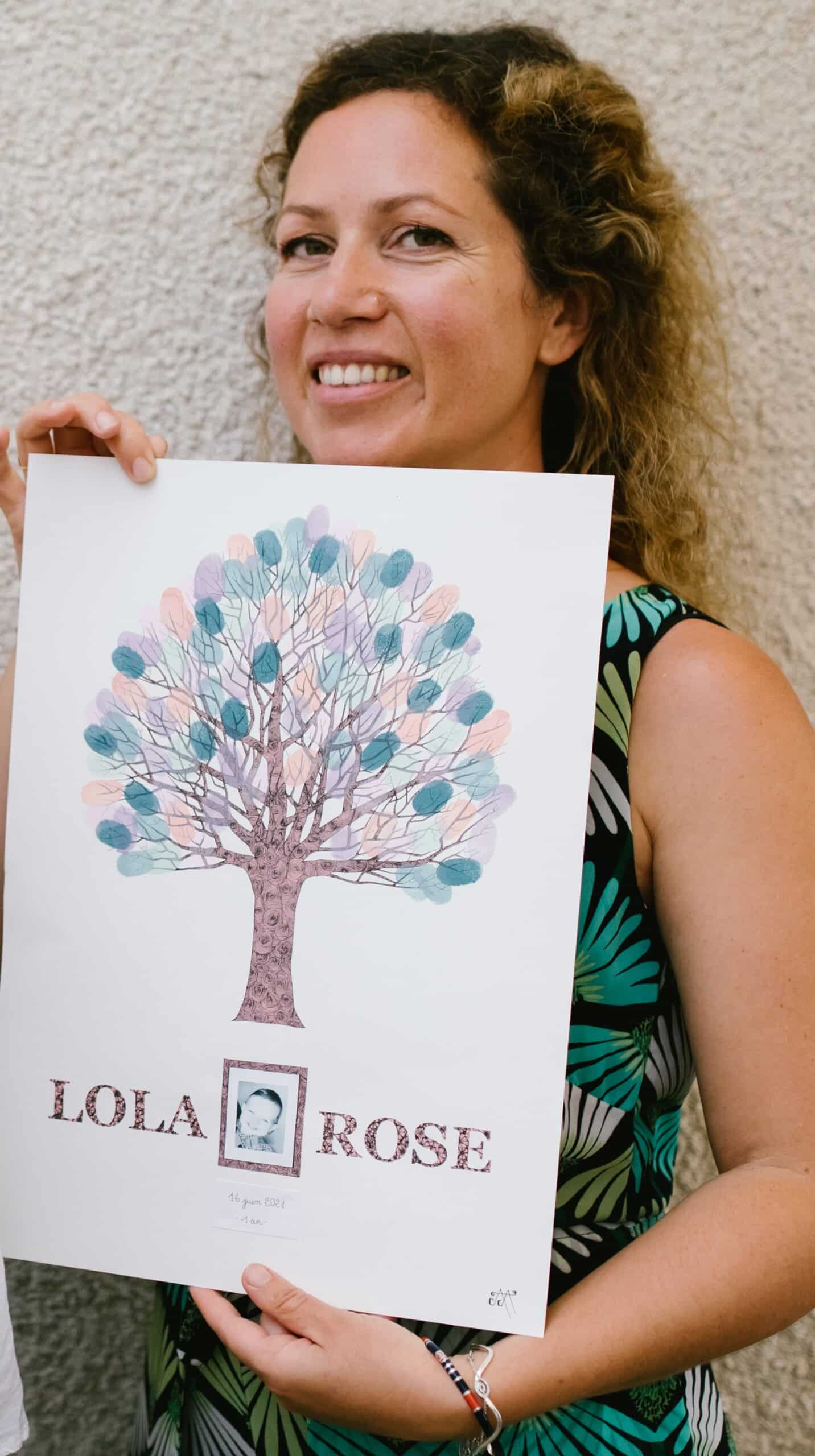 Arbre à empreintes personnalisé, avec liste des invités. – Image 6