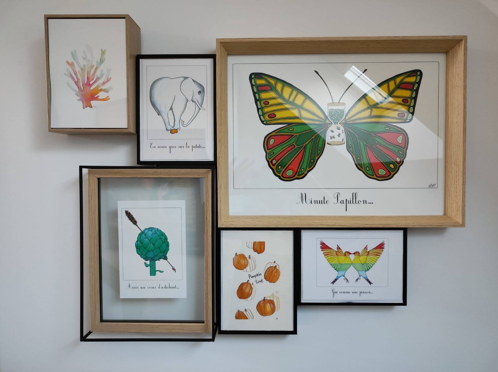 Affiche illustration numérotée x20 "Minute papillon". – Image 2