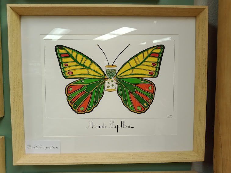 Affiche illustration numérotée x20 "Minute papillon". – Image 3