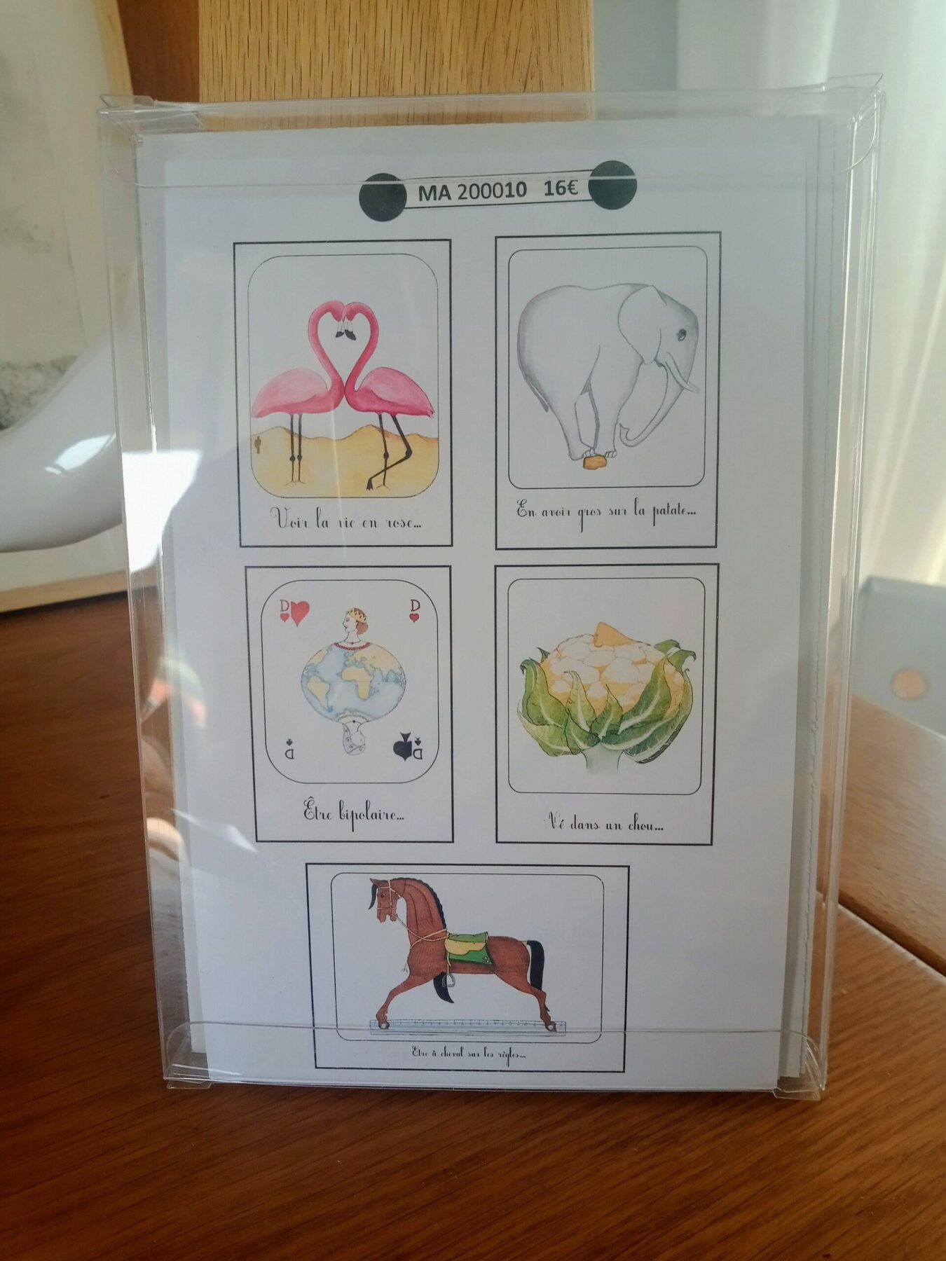 Coffret de 5 cartes postales rigolotes. – Image 2