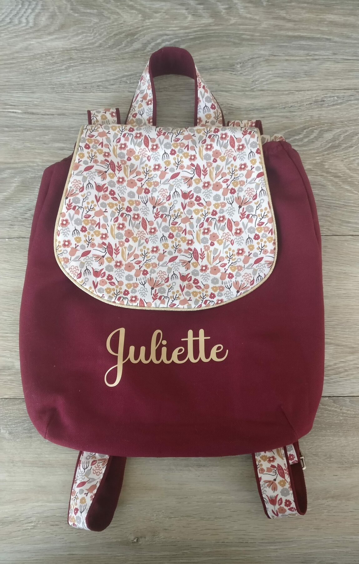 Sac dos maternelle personnalisé