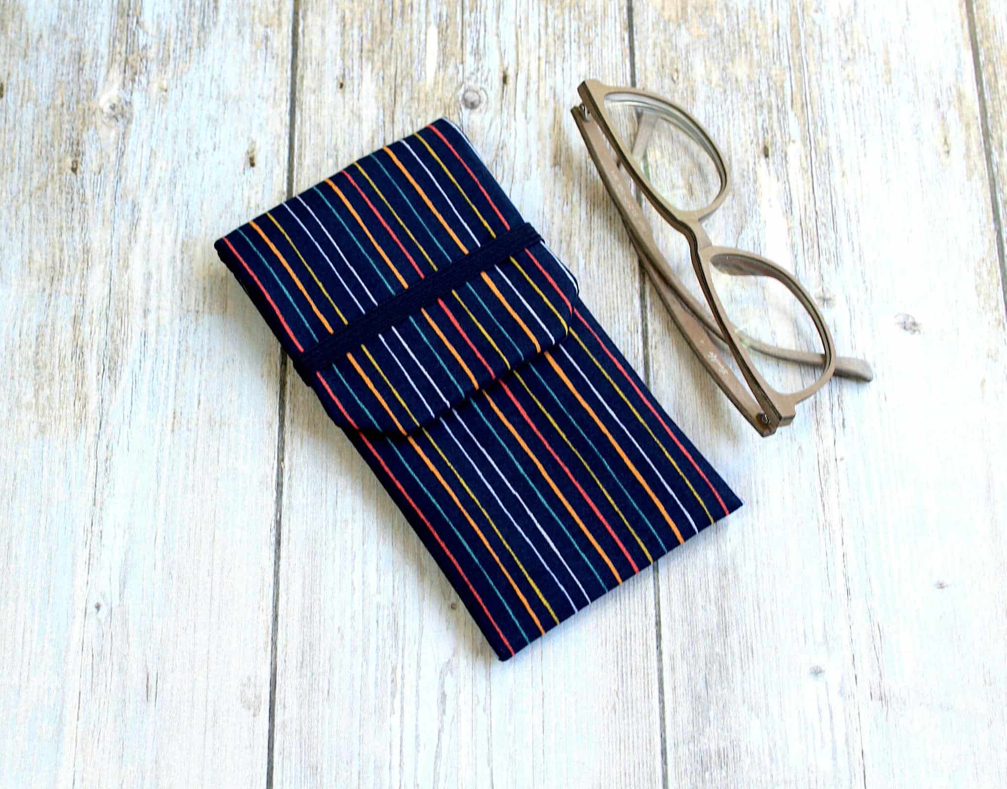 etui lunettes tissu multi couleurs