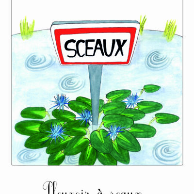 Affiche illustration numérotée x40 "Se noyer dans un verre d'eau".