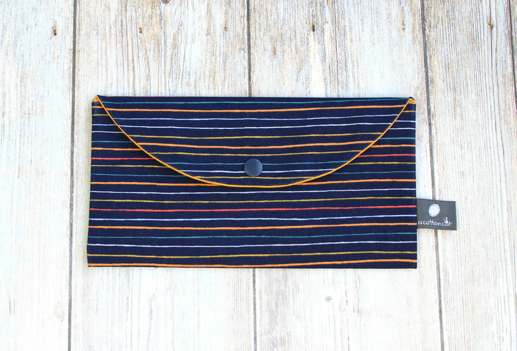 pochette enveloppe tissu multi couleurs