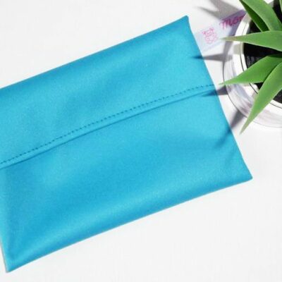 Pochette imperméable lavable et réutilisable TURQUOISE