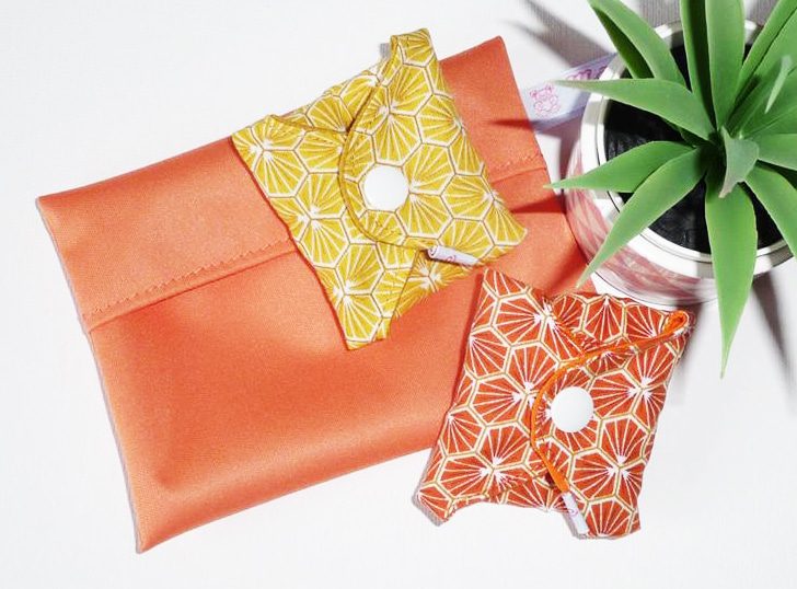 Pochette imperméable lavable et réutilisable ORANGINA