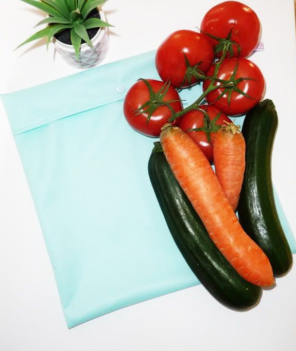 Sac congélation lavable et réutilisable MENTHE (MAXI)