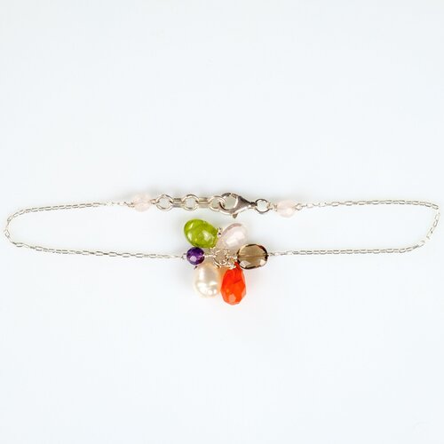 Bracelet Argent Multipierres Trésor n°6