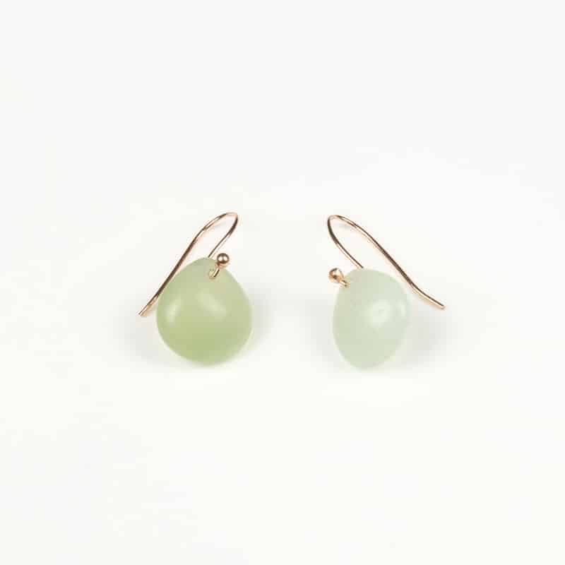 Boucles d'Oreilles Discrète Jade