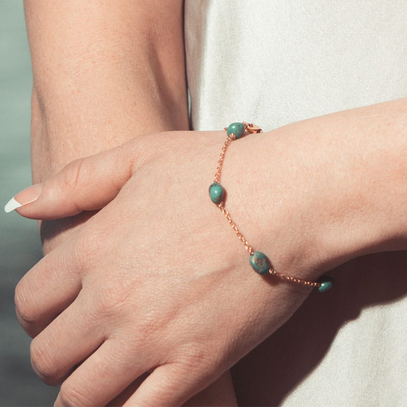 Bracelet Or Turquoise – Image 2