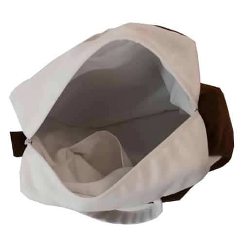 Grande trousse de toilette personnalisable brodée main intérieur