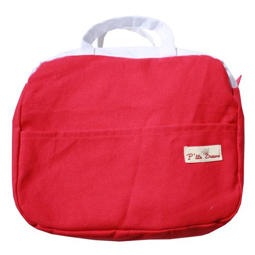 Grande trousse de toilette personnalisable brodée main dos