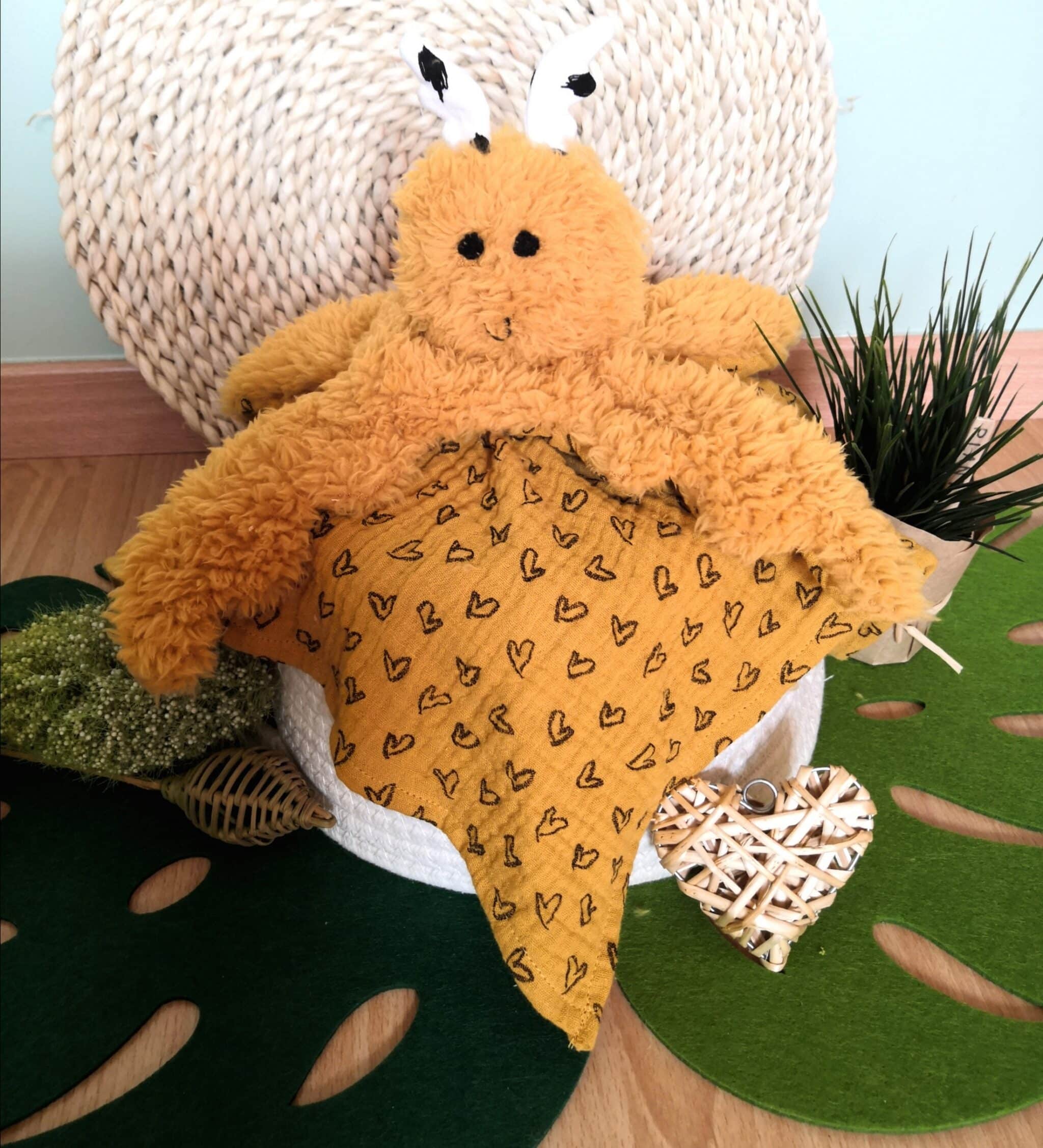 Doudou lange gaze de coton – Image 2
