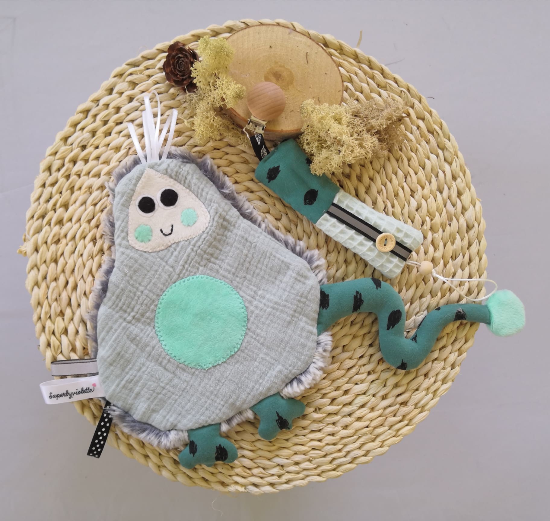 Doudou plat garçon personnalisé – Image 5