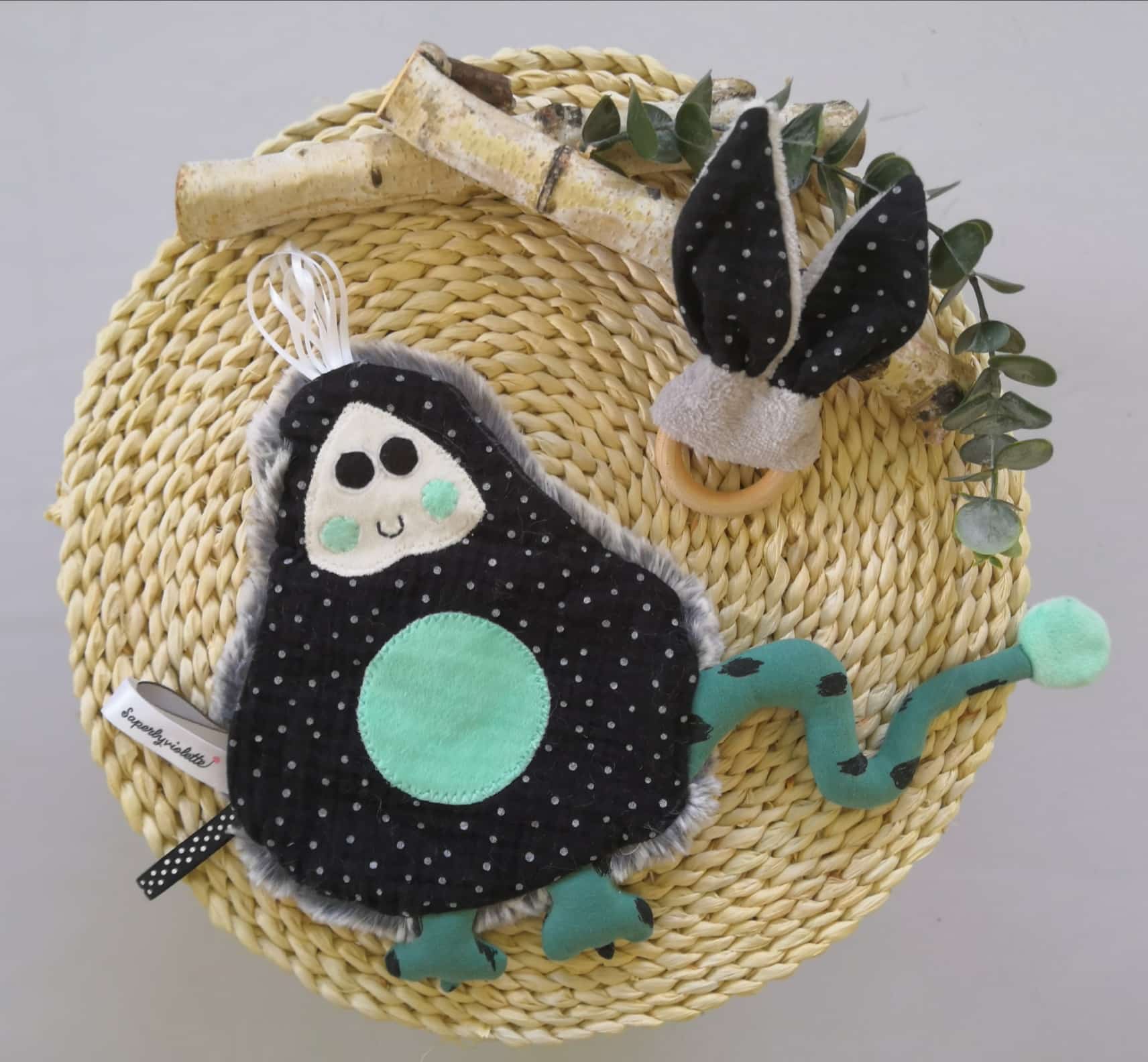 Doudou plat garçon personnalisé – Image 4