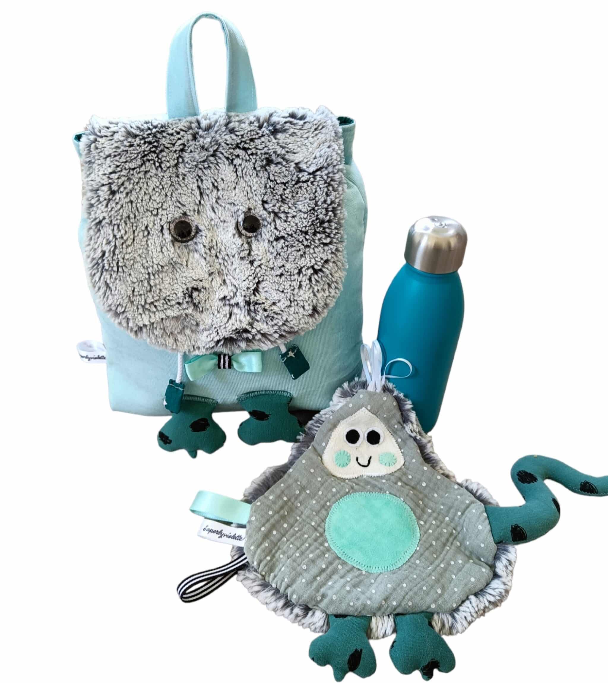 Sac à dos maternelle Mr Papouillou personnalisé (Crèche & École) – Image 2