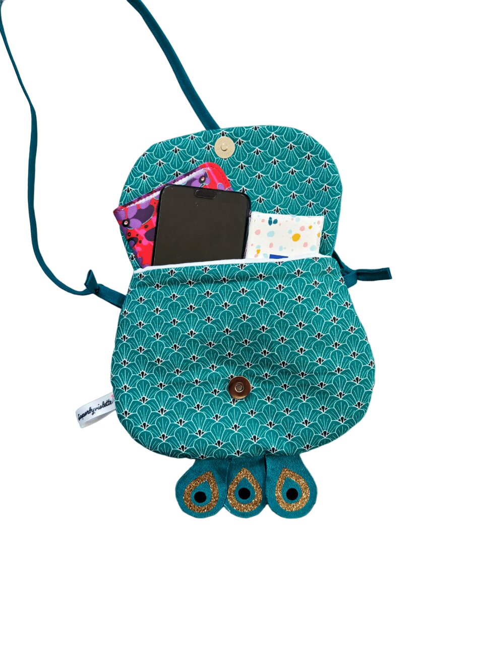 Sac bandoulière fille paon – Image 5