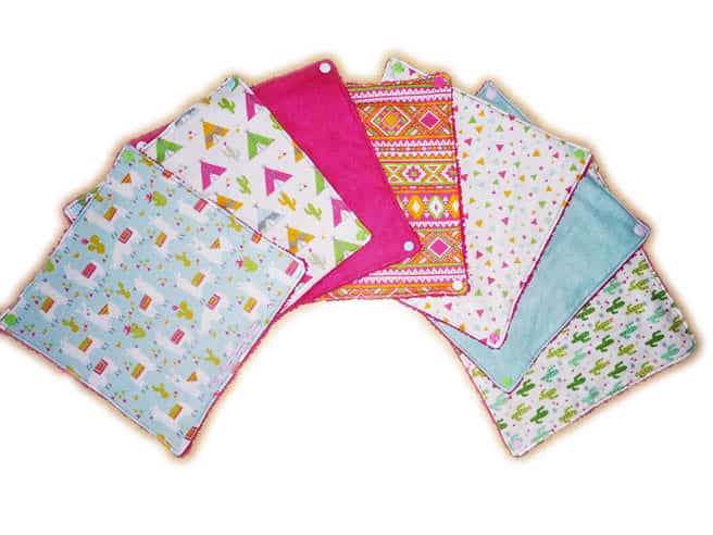 Essuie-tout lavable LAMA - serviette en tissu lavable réutilisable - essuie-tout alternatif écologique zéro déchet