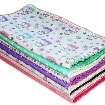 Essuie-tout lavable CHATONS - serviette en tissu lavable réutilisable - essuie-tout alternatif écologique zéro déchet