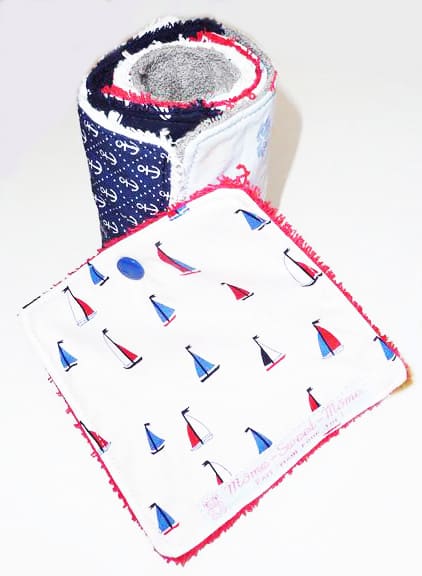 Papier toilette lavable LA MARINE (7 feuilles) - Zéro déchet