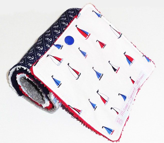 Papier toilette lavable LA MARINE (7 feuilles) - Zéro déchet