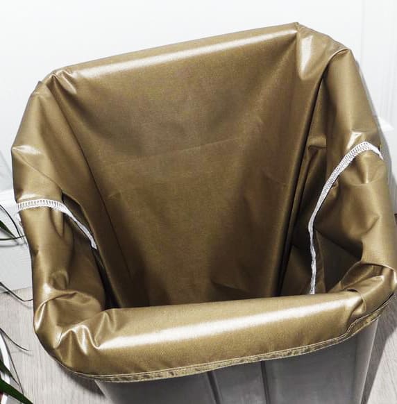 Sac poubelle lavable et réutilisable KAKI (40L)