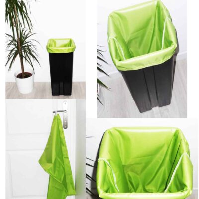 Sac poubelle lavable et réutilisable VERT ANIS (40 L)