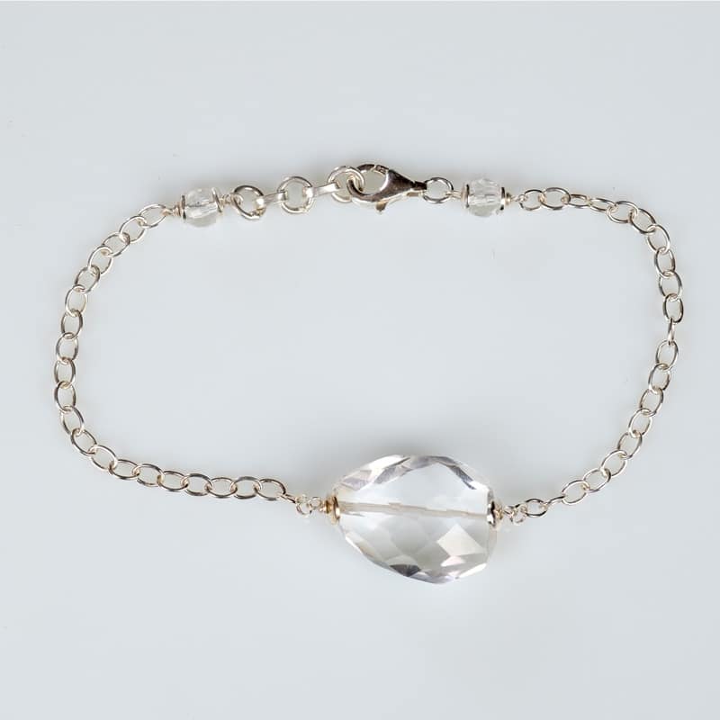 Bracelet Argent Ma Précieuse en Cristal de Roche