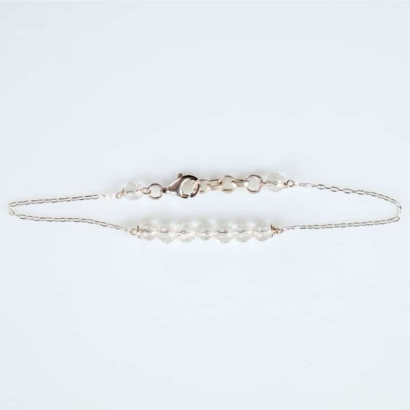 Bracelet Argent Cristal de Roche Minimaliste All My Stars Aligned