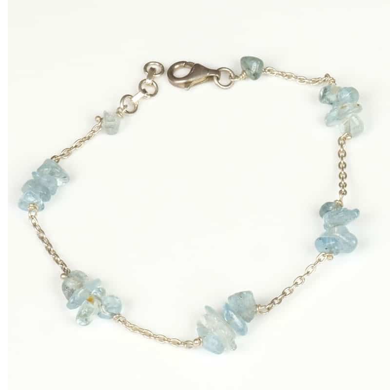Bracelet Aigue Marine Brute Argent 925 (Copie)
