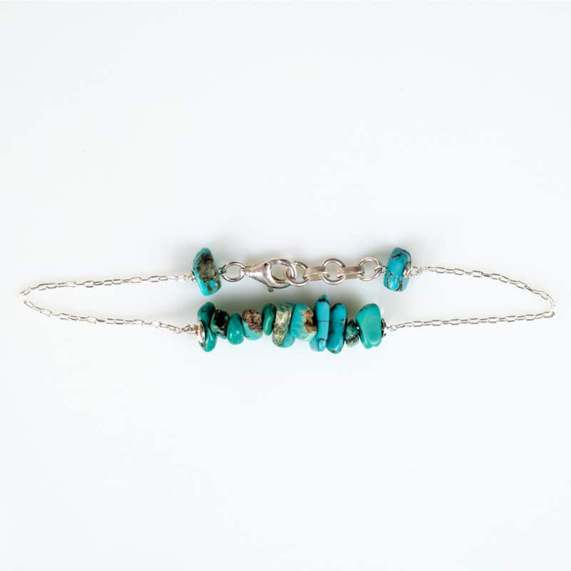 Bracelet Argent 925 Turquoises Minimaliste All My Stars Aligned