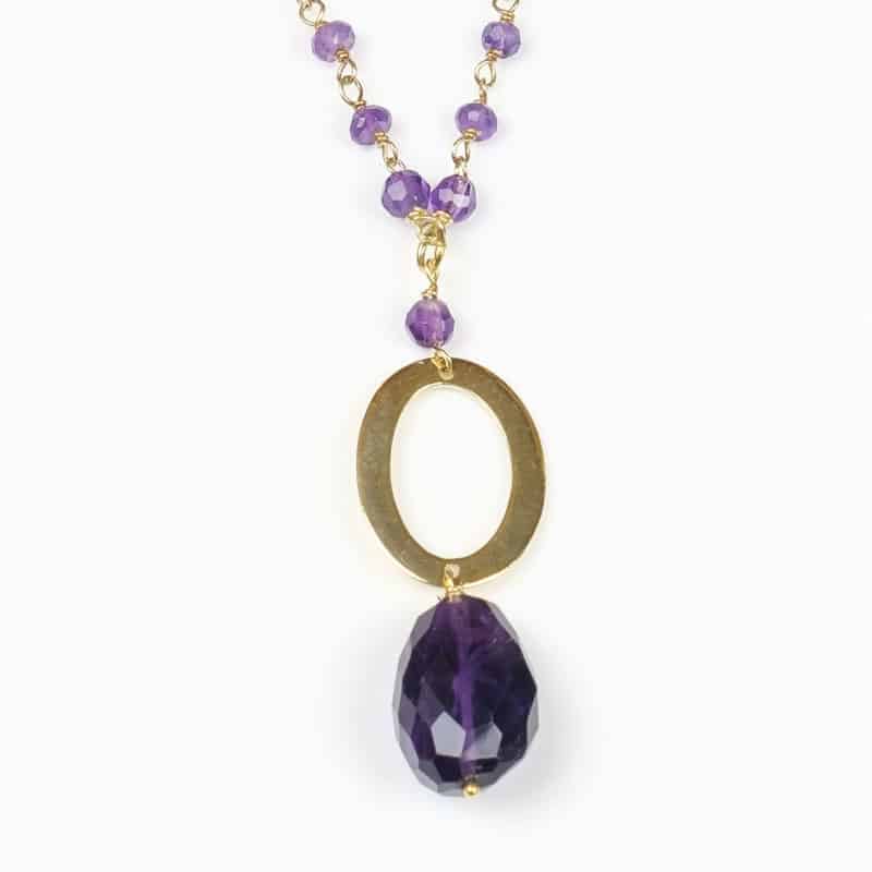 Collier et Pendentif Or Améthystes – Image 2