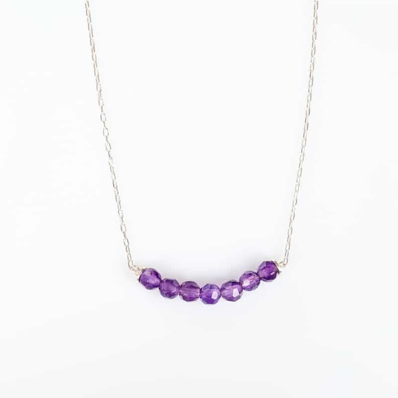Collier et Pendentif Argent Amethyste Minimaliste All My Stars Aligned