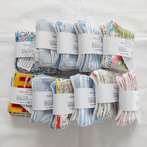 Lingettes lavables lot de 7