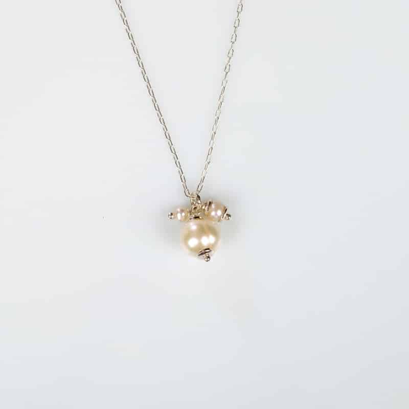 Pendentif Simple Perle en Argent 925