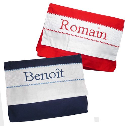 Petite trousse de toilette personnalisable, brodée main