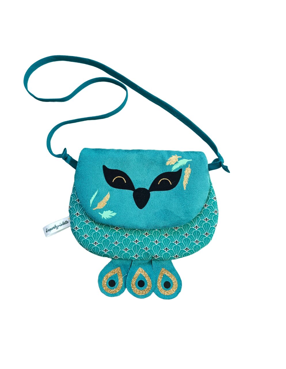 Sac bandoulière fille paon – Image 3